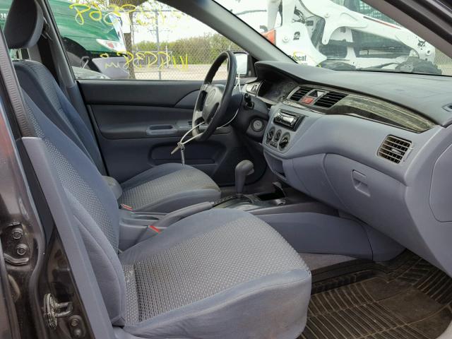 JA3AJ26E73U026493 - 2003 MITSUBISHI LANCER ES GRAY photo 5