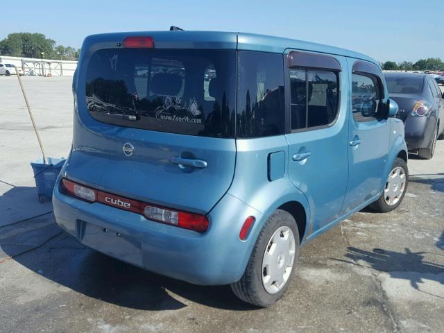 JN8AZ2KR5AT151356 - 2010 NISSAN CUBE BASE GREEN photo 4