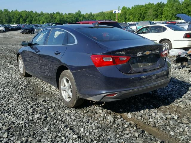 1G1ZB5ST4HF241499 - 2017 CHEVROLET MALIBU LS Mavi foto 3