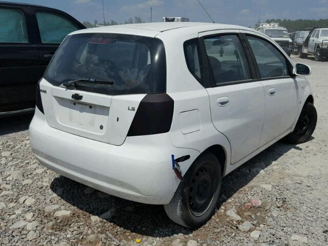 KL1TD66607B694100 - 2007 CHEVROLET AVEO BASE Ağ foto 4