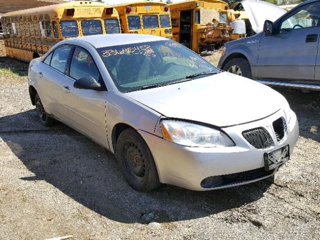 1G2ZF55B264292950 - 2006 PONTIAC G6 SE SILVER photo 1