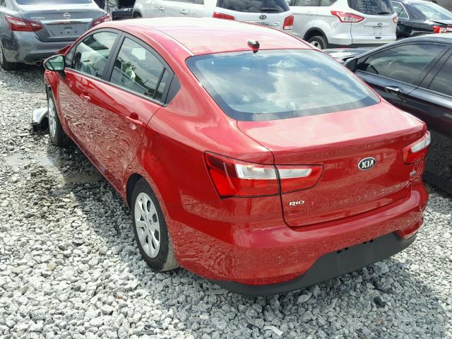 KNADM4A3XH6029906 - 2017 KIA RIO LX RED photo 3