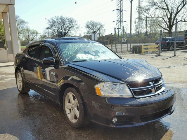 1C3CDZCB4DN682302 - 2013 DODGE AVENGER SX BLACK photo 1