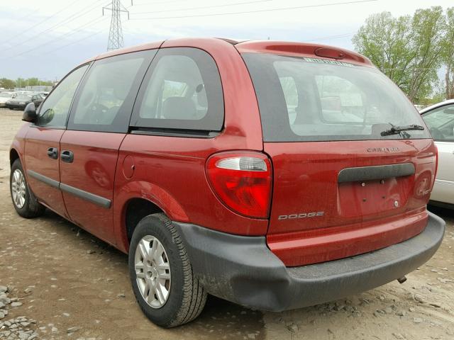 1D4GP25B46B732177 - 2006 DODGE CARAVAN SE RED photo 3