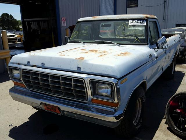 F15HRFE2514 - 1979 FORD F-150 BLUE photo 2