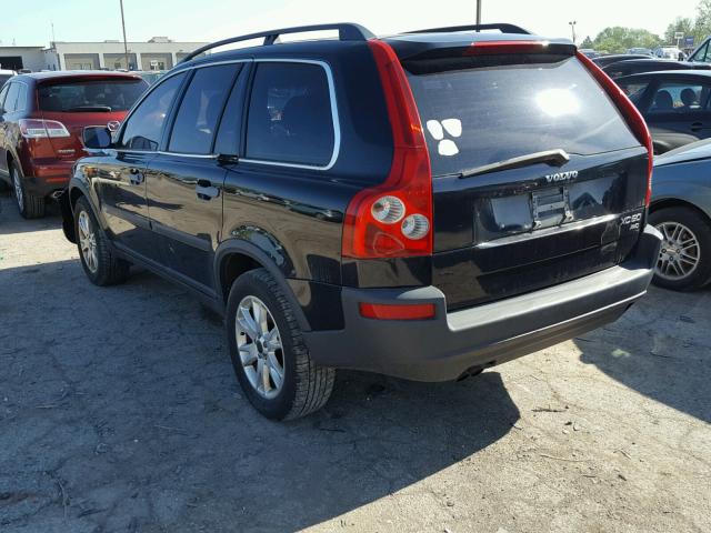 YV1CM59H641061208 - 2004 VOLVO XC90 BLACK photo 3