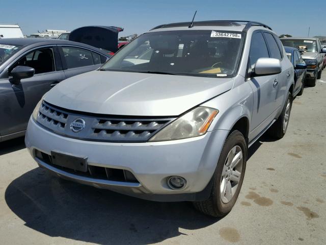 JN8AZ08T26W407708 - 2006 NISSAN MURANO SILVER photo 2