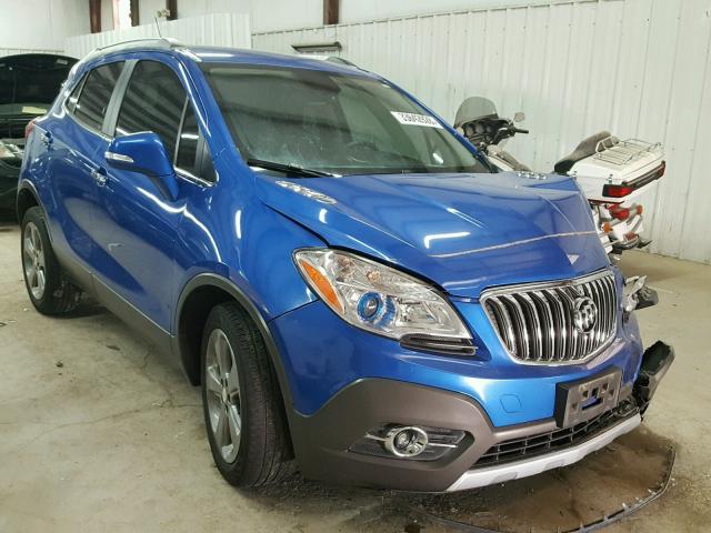 KL4CJBSB2EB612954 - 2014 BUICK ENCORE CON BLUE photo 1