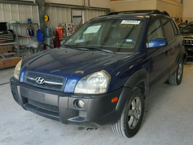 KM8JN12D65U210769 - 2005 HYUNDAI TUCSON GLS BLUE photo 2