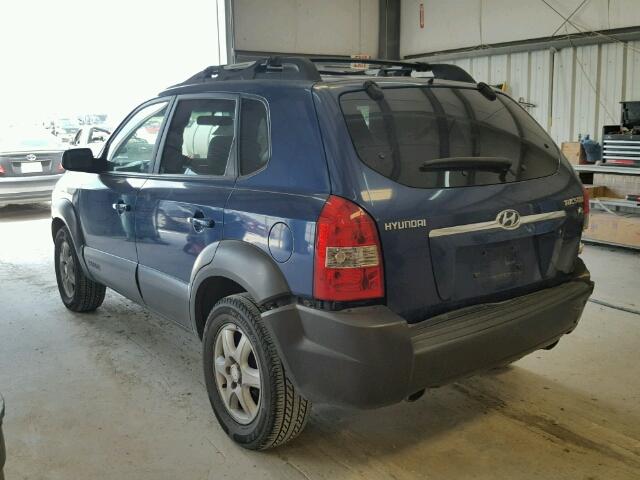 KM8JN12D65U210769 - 2005 HYUNDAI TUCSON GLS BLUE photo 3