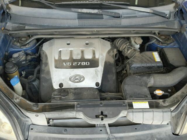 KM8JN12D65U210769 - 2005 HYUNDAI TUCSON GLS BLUE photo 7