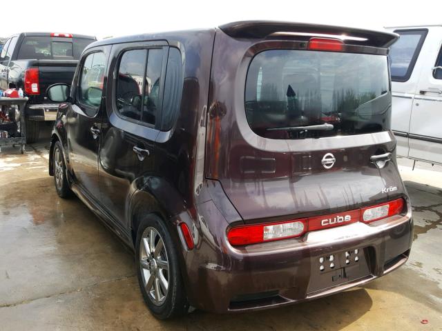 JN8AZ28R89T112179 - 2009 NISSAN CUBE BASE PURPLE photo 3