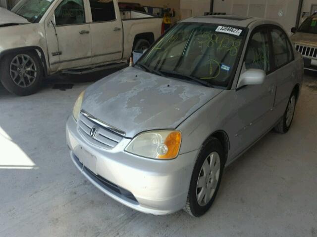 2HGES267X2H584228 - 2002 HONDA CIVIC EX ვერცხლისფერი ფოტო 2