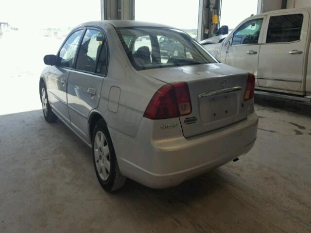 2HGES267X2H584228 - 2002 HONDA CIVIC EX ვერცხლისფერი ფოტო 3