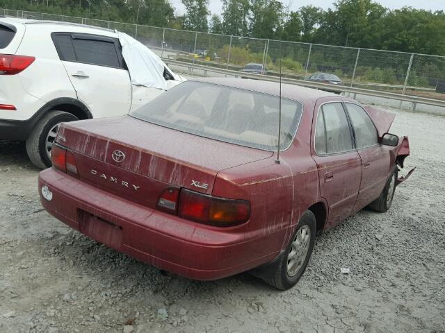 4T1SK13E1SU593942 - 1995 TOYOTA CAMRY XLE RED photo 4