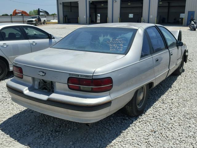 1G1BN53E7MW137916 - 1991 CHEVROLET CAPRICE CL 银色 照片 4