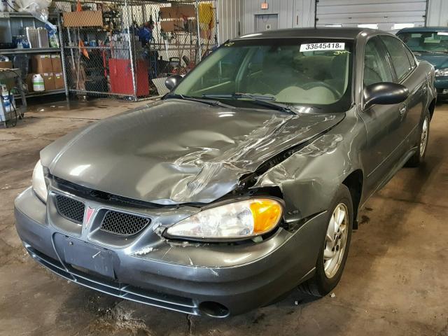 1G2NF52EX4M639788 - 2004 PONTIAC GRAND AM S GRAY photo 2