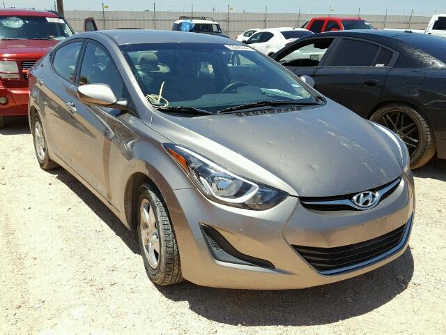 5NPDH4AE2EH509657 - 2014 HYUNDAI ELANTRA SE GRAY photo 1