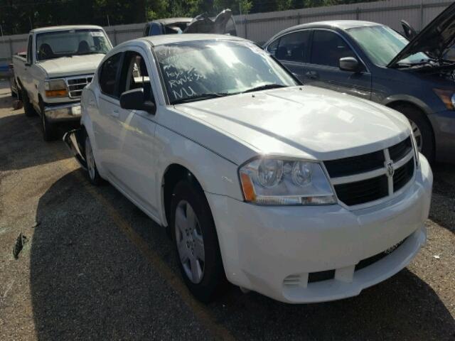 1B3CC4FB9AN139747 - 2010 DODGE AVENGER SX WHITE photo 1