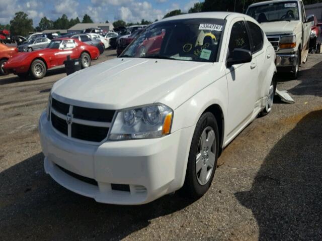 1B3CC4FB9AN139747 - 2010 DODGE AVENGER SX WHITE photo 2