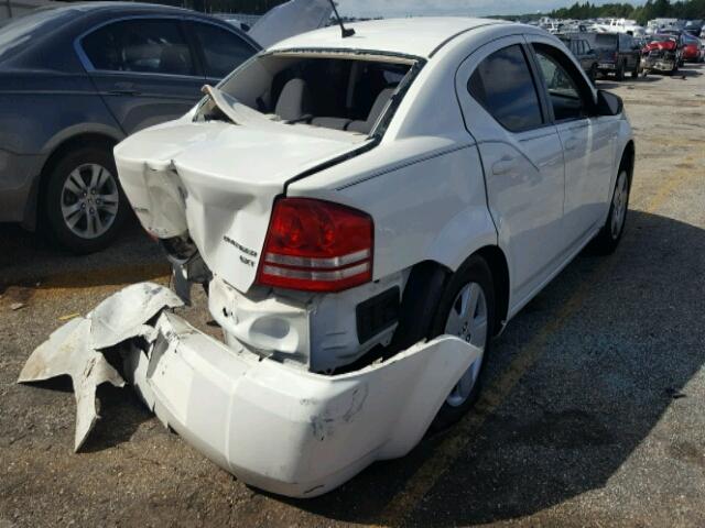 1B3CC4FB9AN139747 - 2010 DODGE AVENGER SX WHITE photo 4