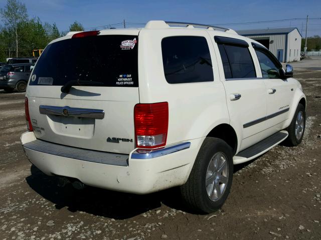 1A8JW18TX9F702742 - 2009 CHRYSLER ASPEN HYBR WHITE photo 4