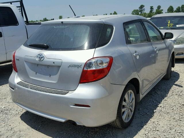 2T1KU40E69C034477 - 2009 TOYOTA COROLLA MA SILVER photo 4