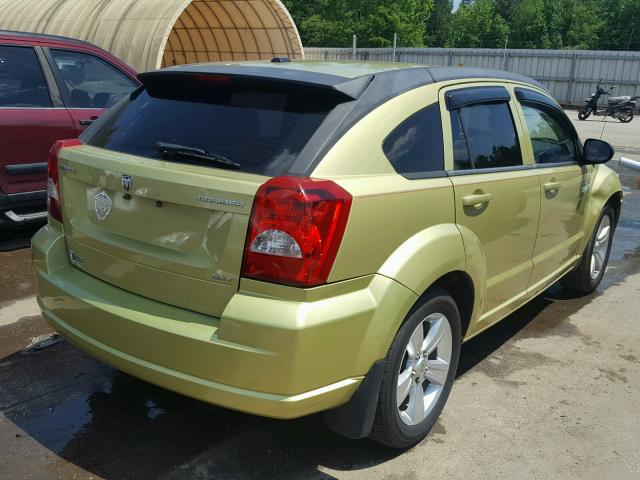 1B3CB4HA4AD545254 - 2010 DODGE CALIBER SX GREEN photo 4