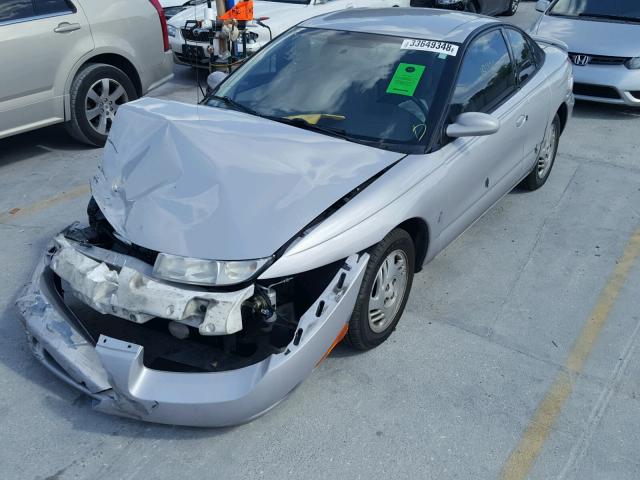 1G8ZY1274YZ194694 - 2000 SATURN SC2 SILVER photo 2