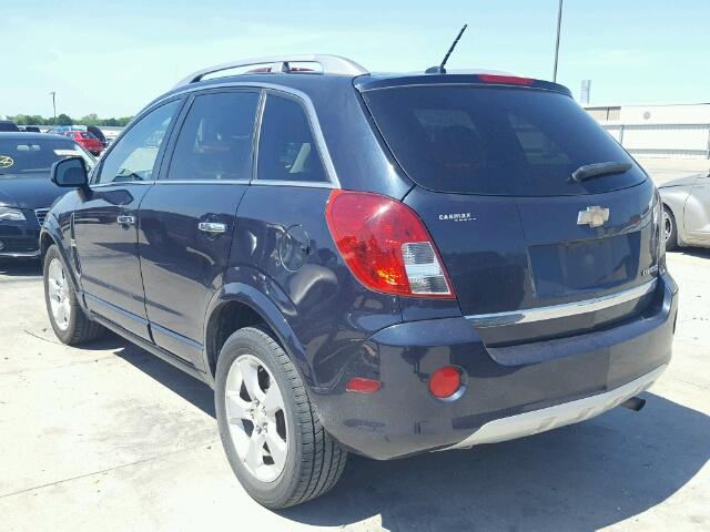 3GNAL3EK1ES603442 - 2014 CHEVROLET CAPTIVA LT BLUE photo 3