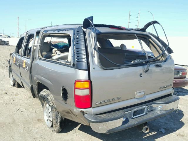 3GNEC16TX1G156037 - 2001 CHEVROLET SUBURBAN C SILVER photo 3