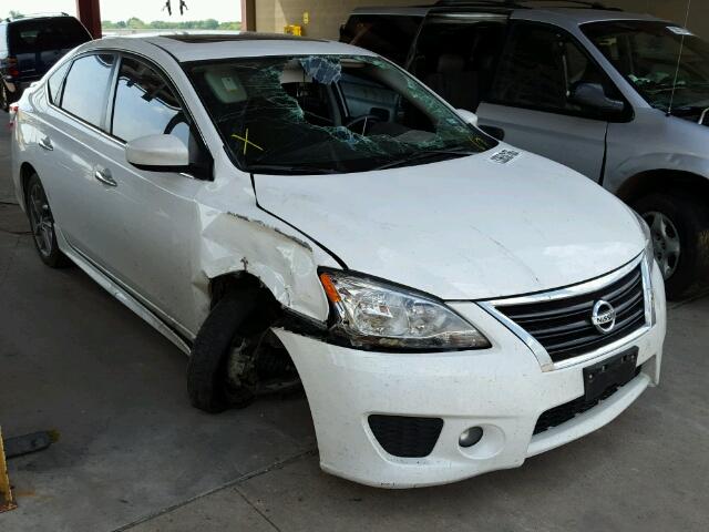 3N1AB7APXEY297068 - 2014 NISSAN SENTRA S/S WHITE photo 1