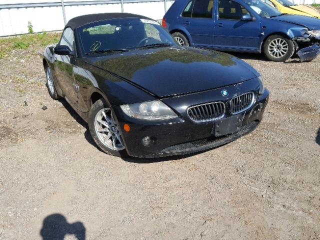 4USBT335X5LS55036 - 2005 BMW Z4 2.5 BLACK photo 1