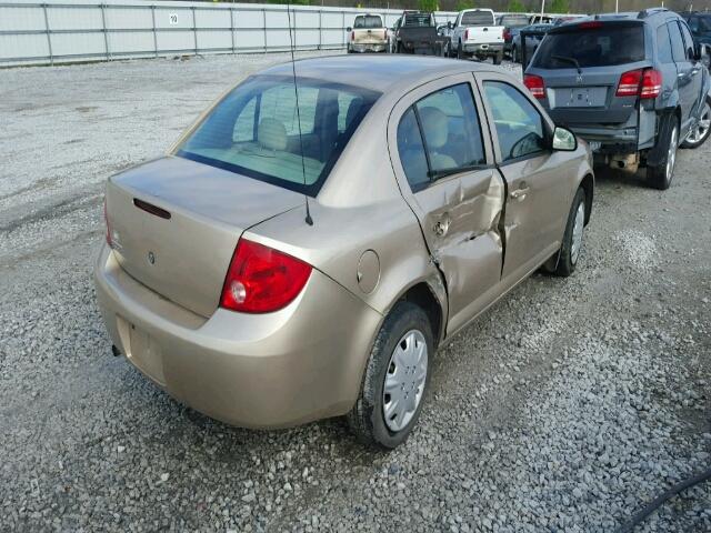 1G1AK55F277340687 - 2007 CHEVROLET COBALT LS GOLD photo 4