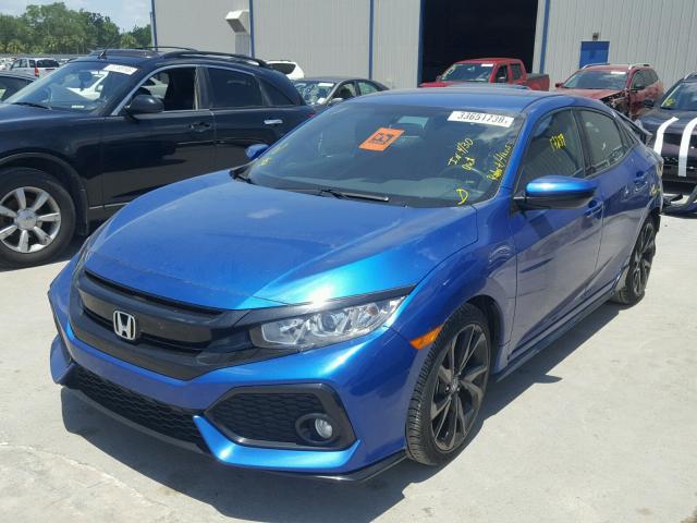 SHHFK7H46HU211591 - 2017 HONDA CIVIC SPOR BLUE photo 2