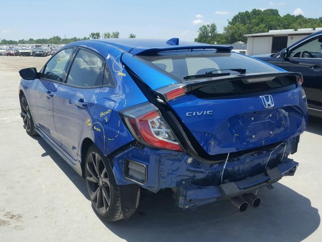 SHHFK7H46HU211591 - 2017 HONDA CIVIC SPOR BLUE photo 3