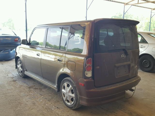 JTLKT324164125094 - 2006 TOYOTA SCION XB BROWN photo 3