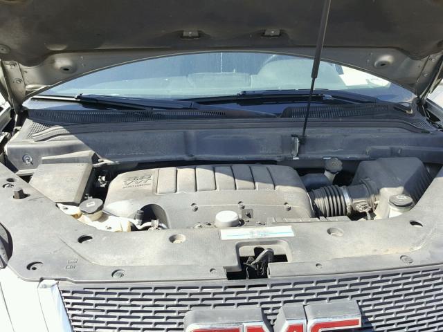 1GKLRMEDXAJ192484 - 2010 GMC ACADIA SLT ვერცხლისფერი ფოტო 7