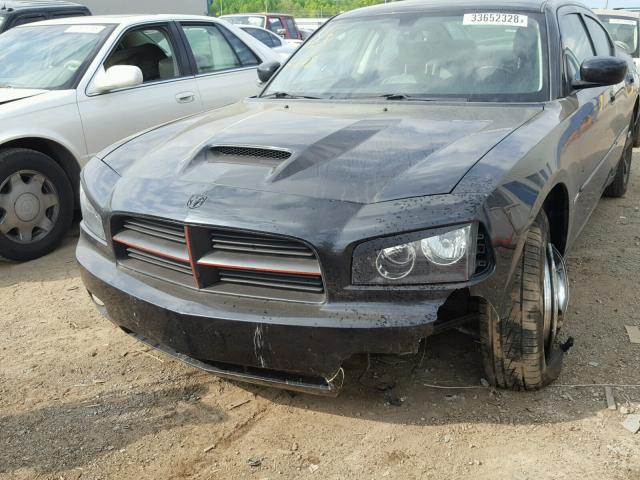 2B3KA53H18H265541 - 2008 DODGE CHARGER R/ BLACK photo 9