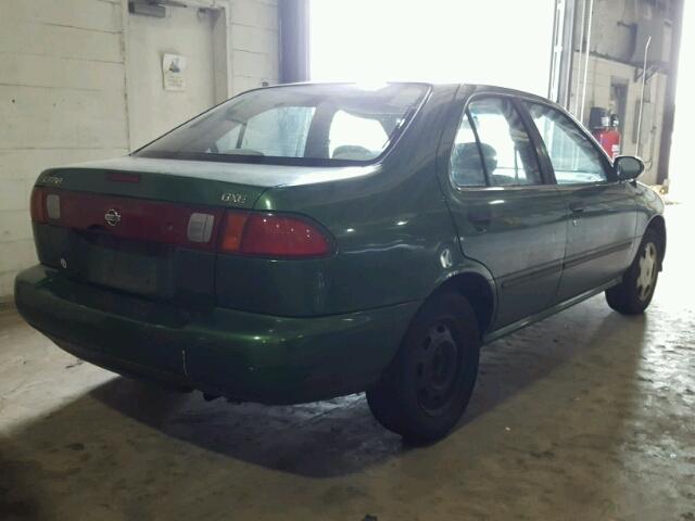 1N4AB41D8WC719260 - 1998 NISSAN SENTRA E GREEN photo 4