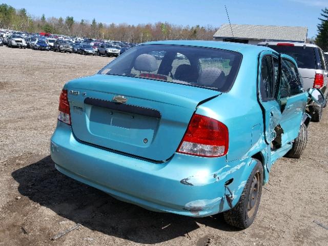KL1TD52655B317632 - 2005 CHEVROLET AVEO BASE Mavi foto 4