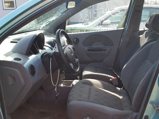 KL1TD52655B317632 - 2005 CHEVROLET AVEO BASE Mavi foto 5