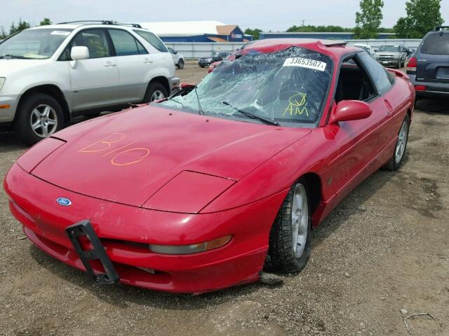 1ZVCT22B1P5199536 - 1993 FORD PROBE GT RED photo 2