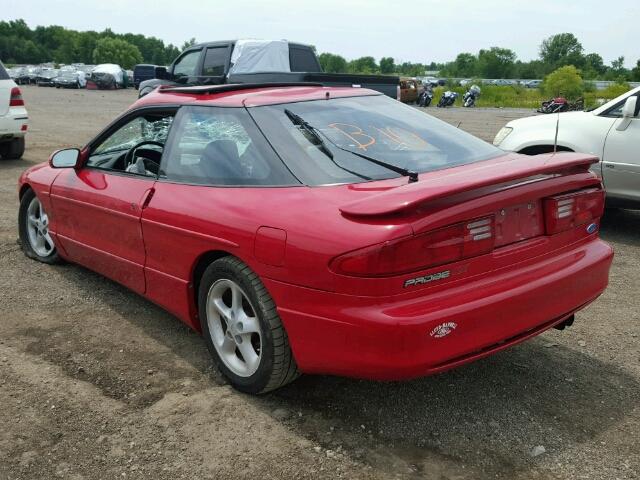 1ZVCT22B1P5199536 - 1993 FORD PROBE GT RED photo 3