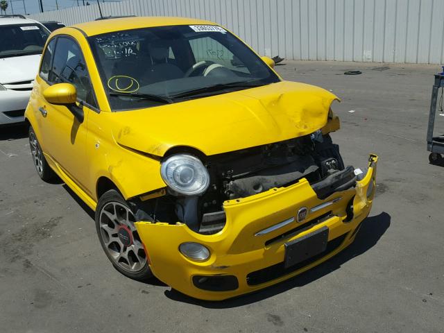 3C3CFFBR9FT545771 - 2015 FIAT 500 SPORT YELLOW photo 1