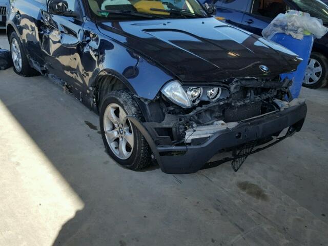 WBXPC93477WF02865 - 2007 BMW X3 3.0SI BLUE photo 9