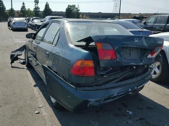 2HGEJ661XYH604475 - 2000 HONDA CIVIC/SE GREEN photo 3