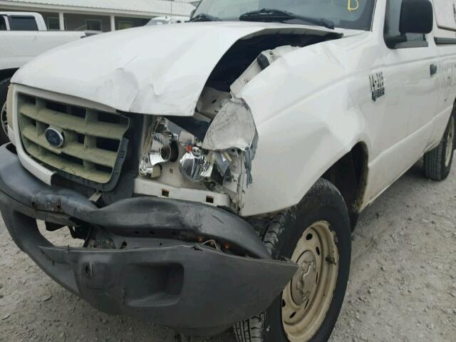 1FTYR10E13PB27829 - 2003 FORD RANGER WHITE photo 10