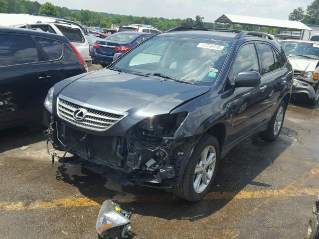 JTJGW31U482007126 - 2008 LEXUS RX 400H BLACK photo 2