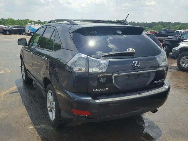 JTJGW31U482007126 - 2008 LEXUS RX 400H BLACK photo 3